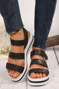 Marley Pu Leather Platform Sandals