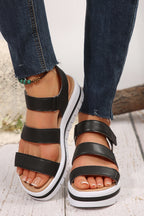 Marley Pu Leather Platform Sandals